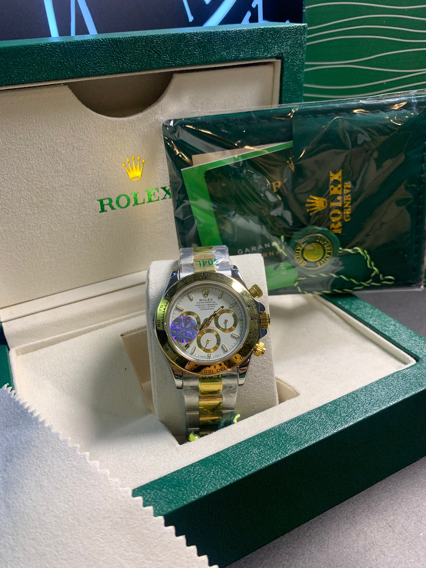 RLX Daytona Two-Tone Chain Automatic Chronograph 40mm
