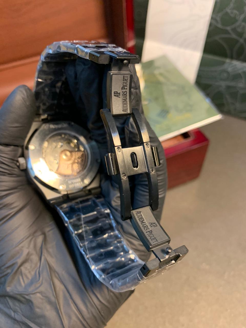 Audemars Piguet Automatic 41mm β Black Chain, Blue Dial Luxury βπ