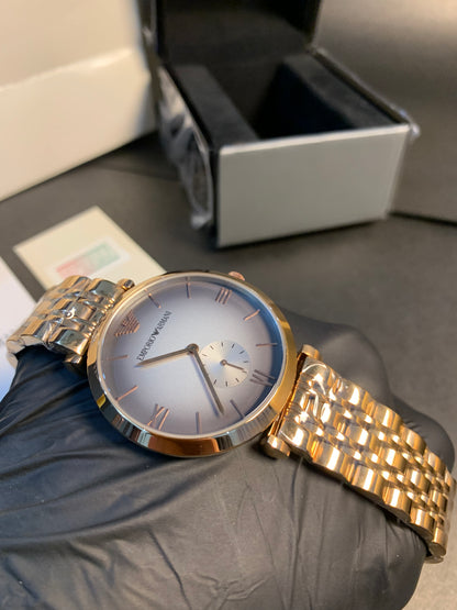Armani Rosegold Gray Dial 40mm