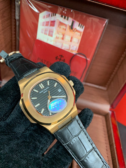 Patek Philippe Nautilus Black Strap Automatic 41mm