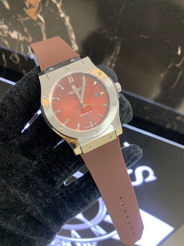 Hublot Brown PVC Automatic 42mm