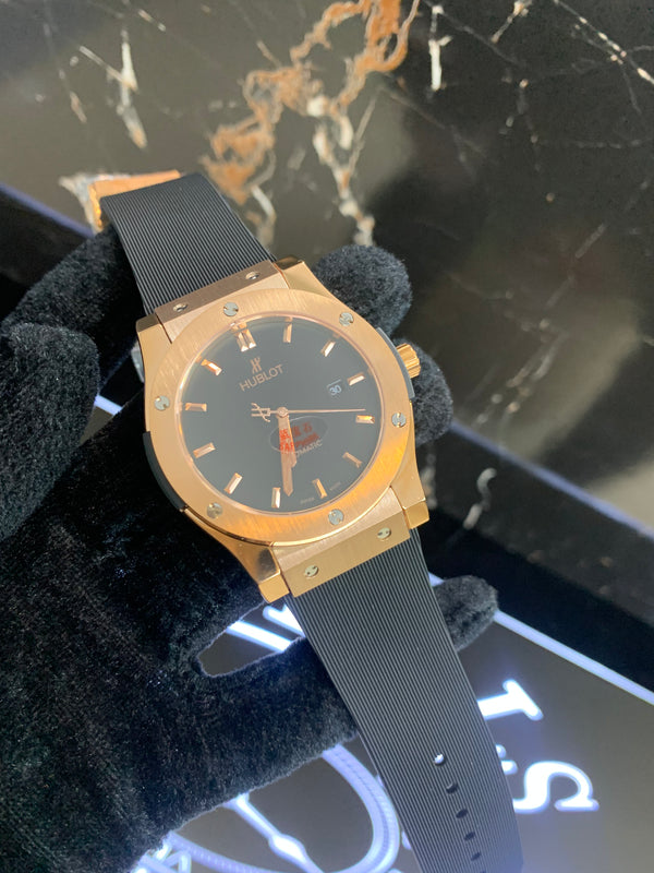 Hublot Black PVC Automatic 42mm