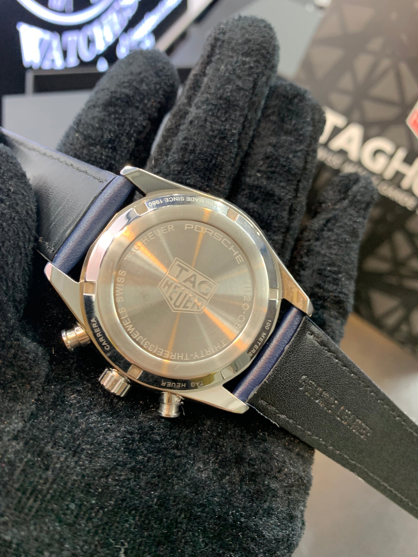 TAG Heuer Chronograph Blue Strap 41mm