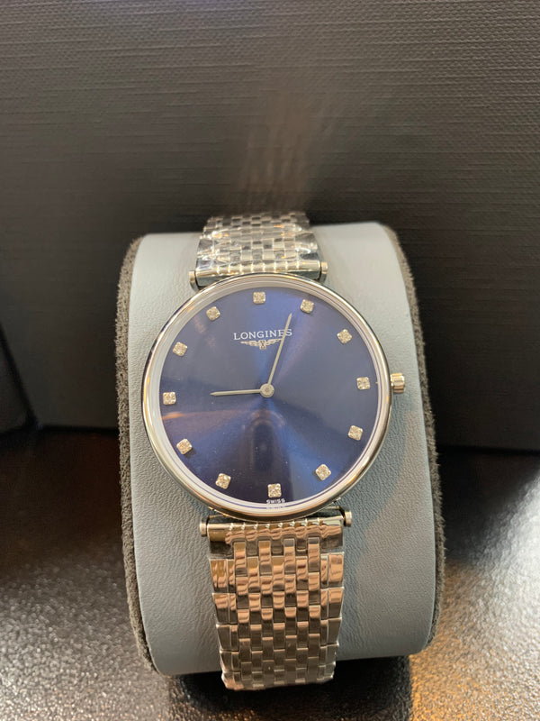 Longines Super Slim Silver Chain Quartz 39mm