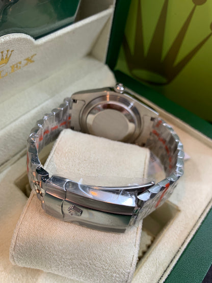 Rolex Just Date Silver Chain 40mm