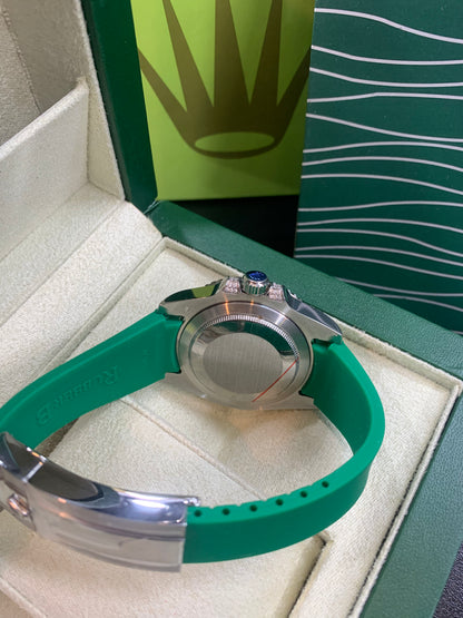 Rainbow Submariner Green Rubber Automatic 42mm