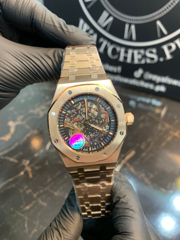 Audemars Piguet Skeleton Silver Chain Automatic 41mm