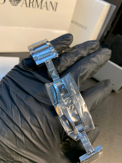 Emporio Armani Silver Chain Chronograph 43mm