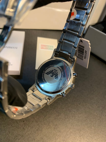 Emporio Armani Silver Chain Chronograph 43mm