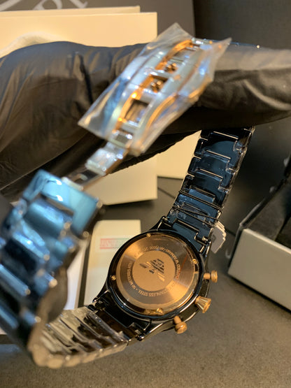 Emporio Armani Black Chain Chronograph 43mm