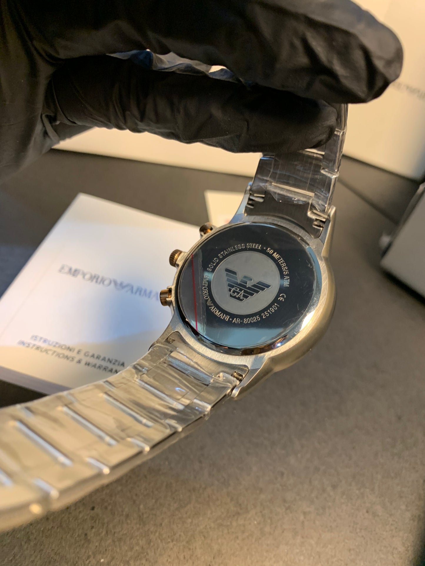 Emporio Armani Two Tone Chain Chronograph 43mm