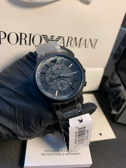 Emporio Armani Black Chain Chronograph 43mm
