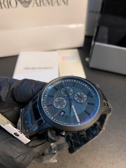 Emporio Armani Black Chain Chronograph 43mm