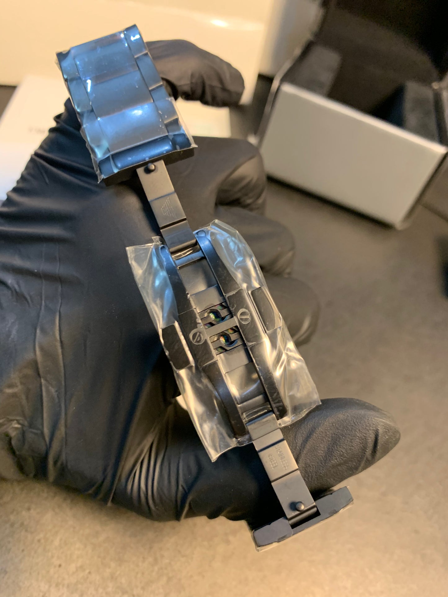 Emporio Armani Black Chain Chronograph 43mm