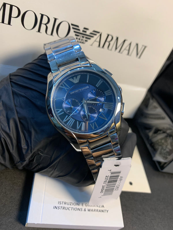 Emporio Armani Blue Dial Chronograph 43mm