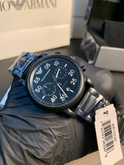 Emporio Armani All Black Chronograph 43mm