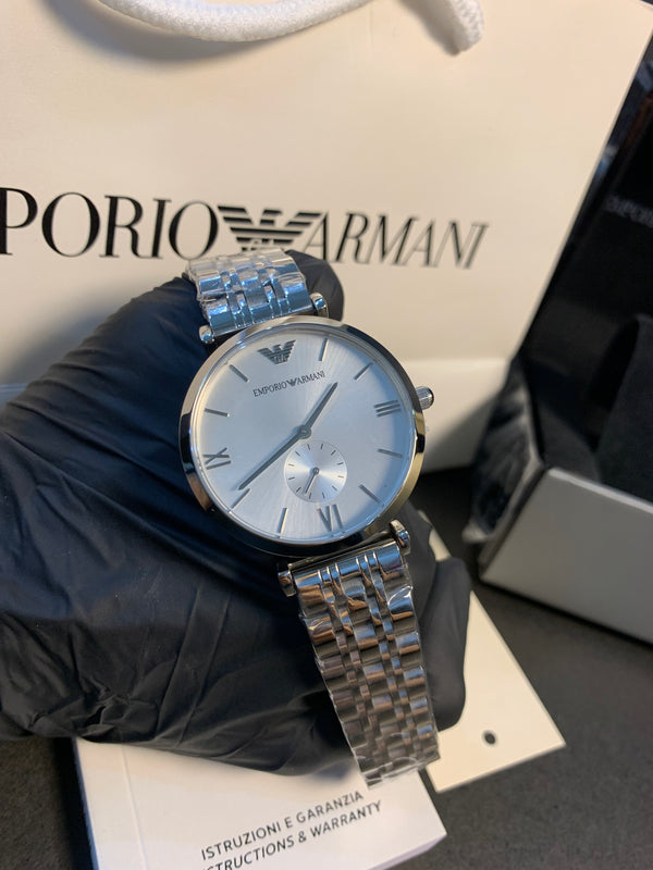 Armani Silver Dial 40mm Quartz