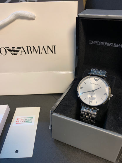 Armani Silver Dial 40mm Quartz