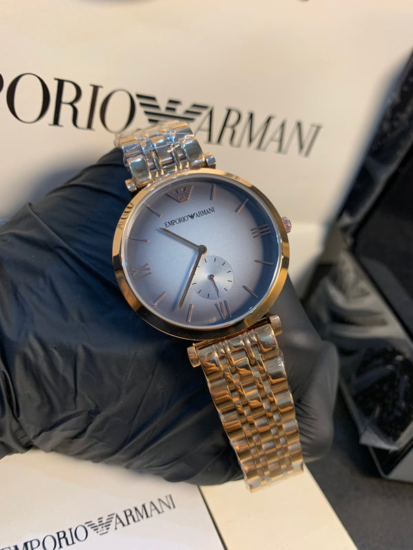 Armani Rosegold Gray Dial 40mm