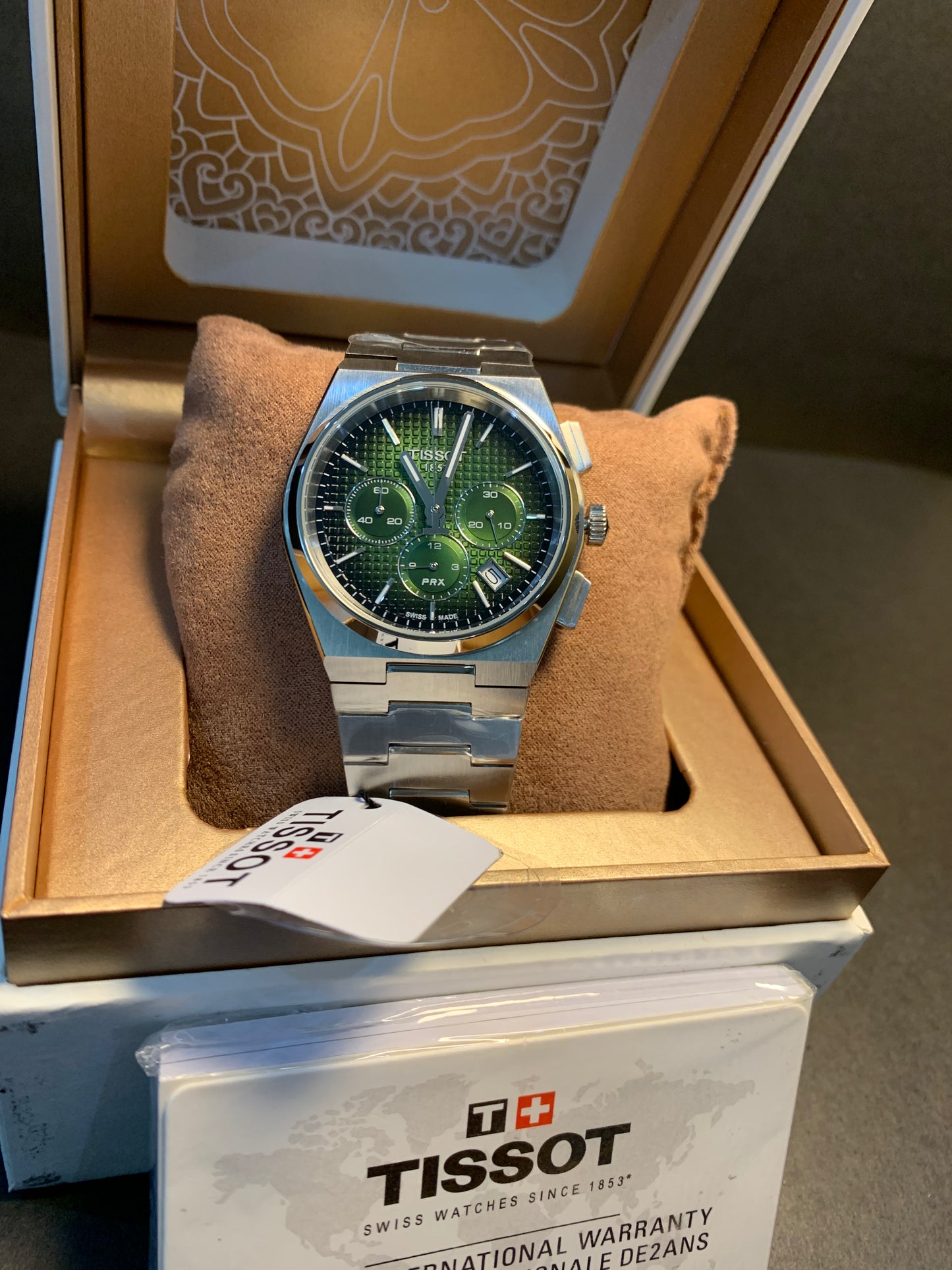 Tissot Chronograph Green Dial 40mm ⌚