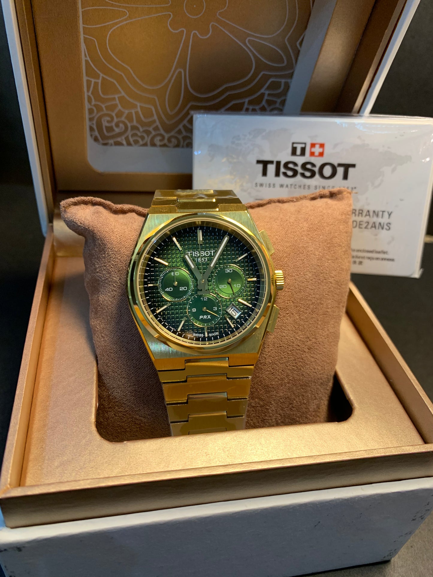 Tissot Chronograph Green Dial 40mm ⌚