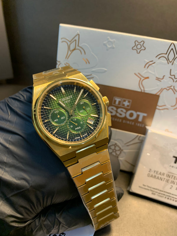 Tissot Chronograph Green Dial 40mm ⌚