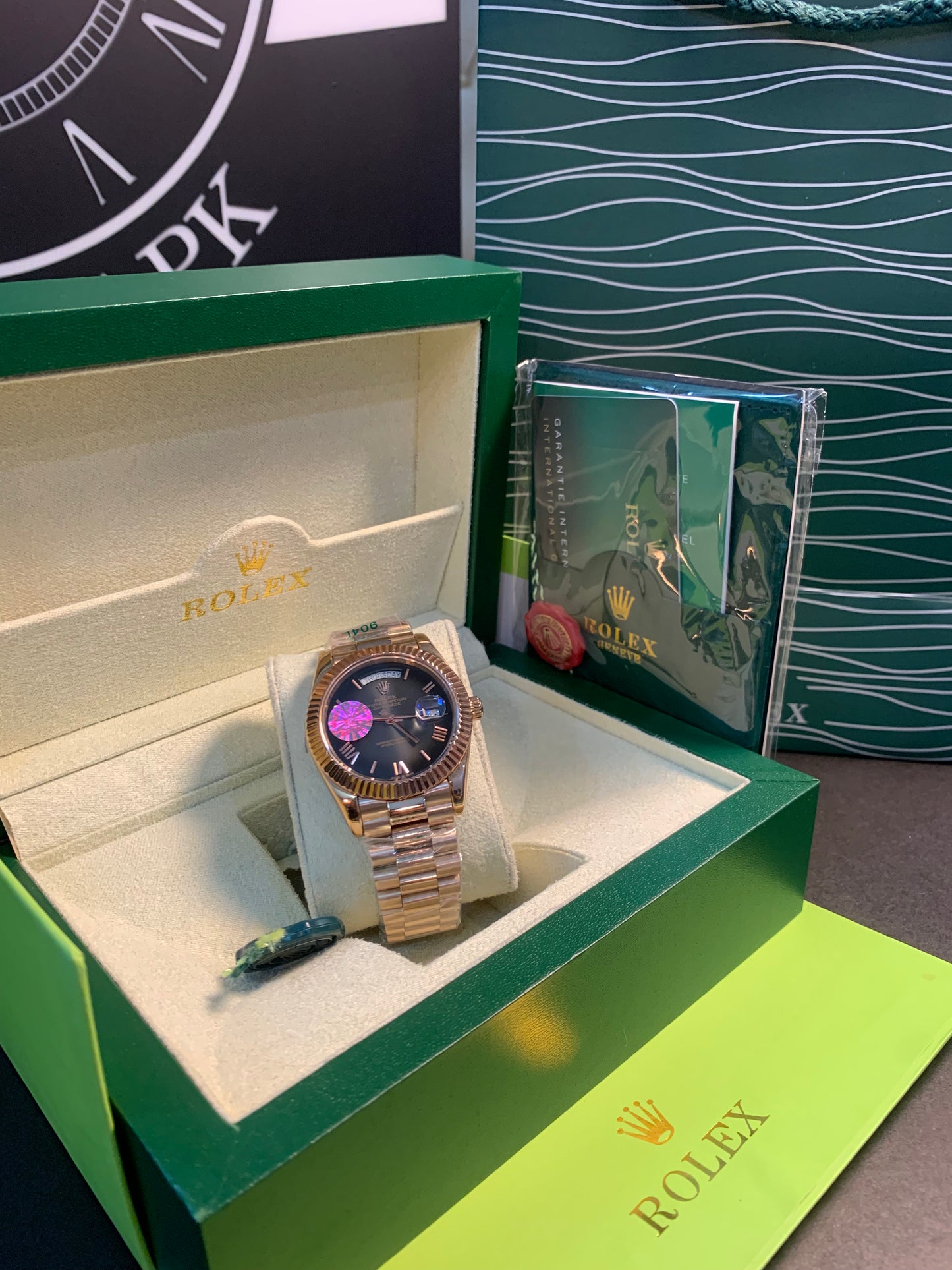 Rolex Day-Date Ombre Rose gold 40mm Dial Size 👑