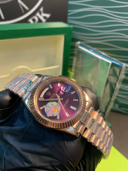 Rolex Day-Date  Rose gold 40mm Purpel Dial👑