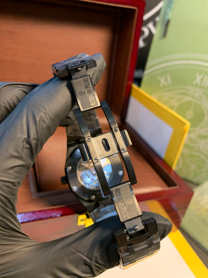 Audemars Piguet Automatic 41mm Black Chain  Blue Dial