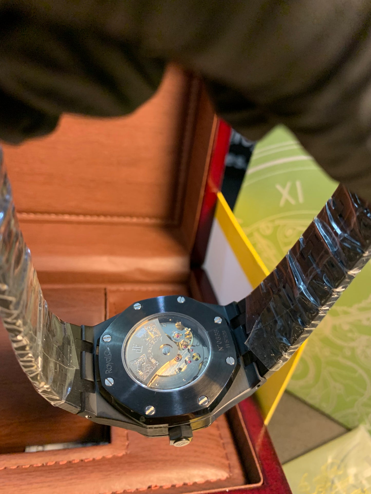 Audemars Piguet Automatic 41mm Black Chain  Blue Dial