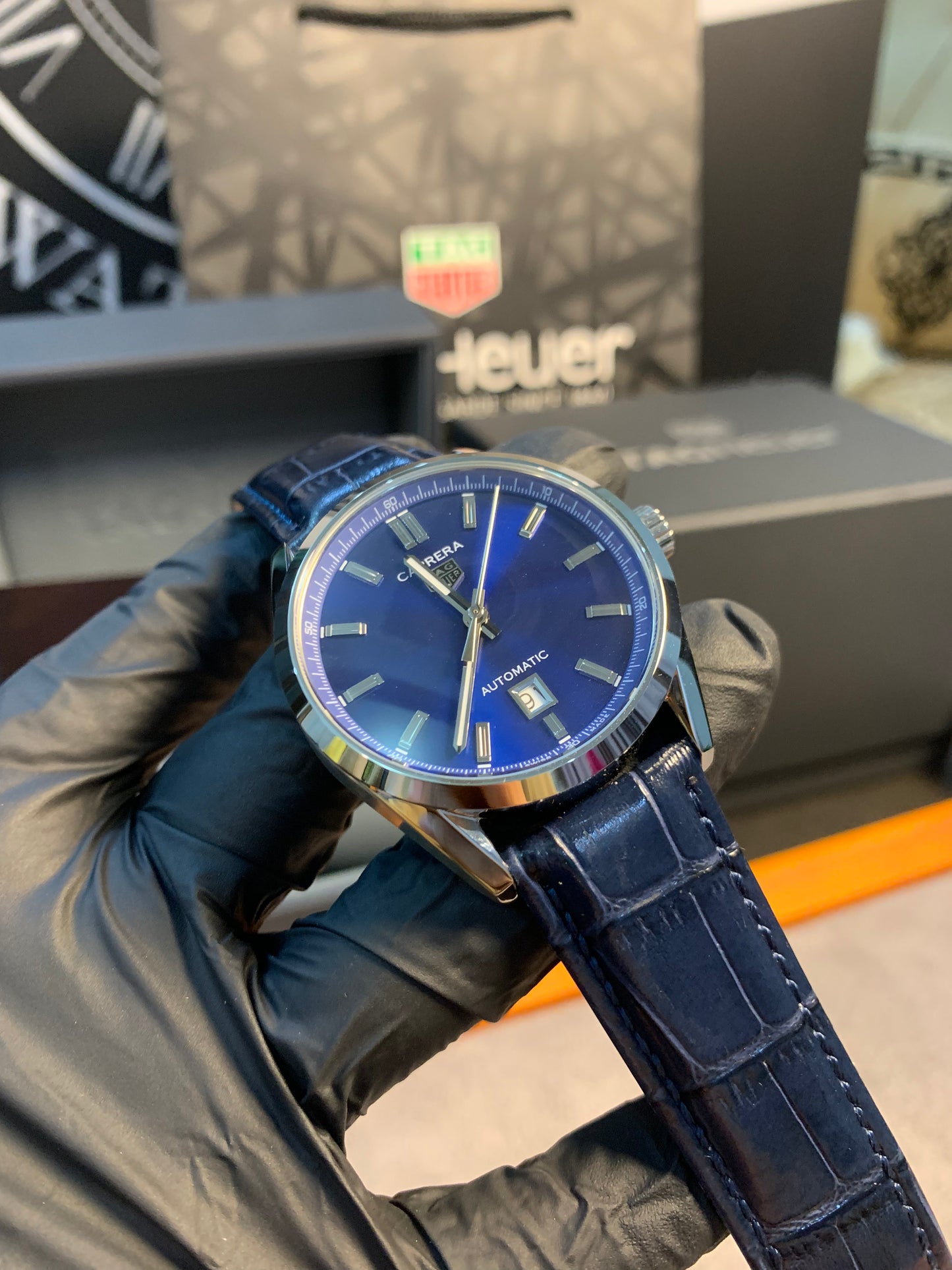 TAG Heuer Calibre 5 Blue Dial 41mm