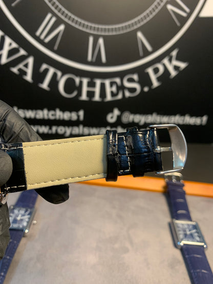 Cartier Tank Black Leather Quartz