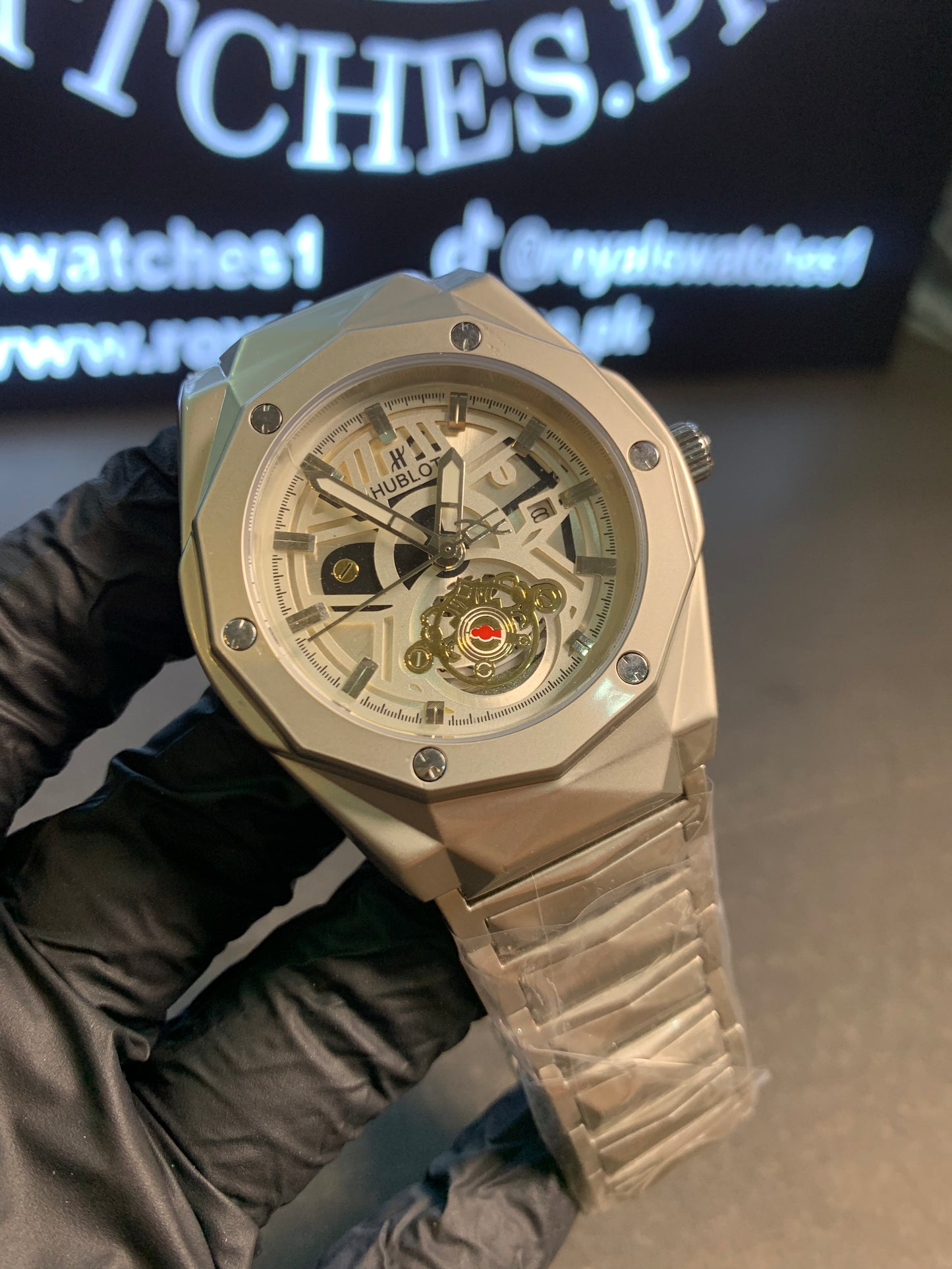 Hublot Silver Chain Semi-Auto