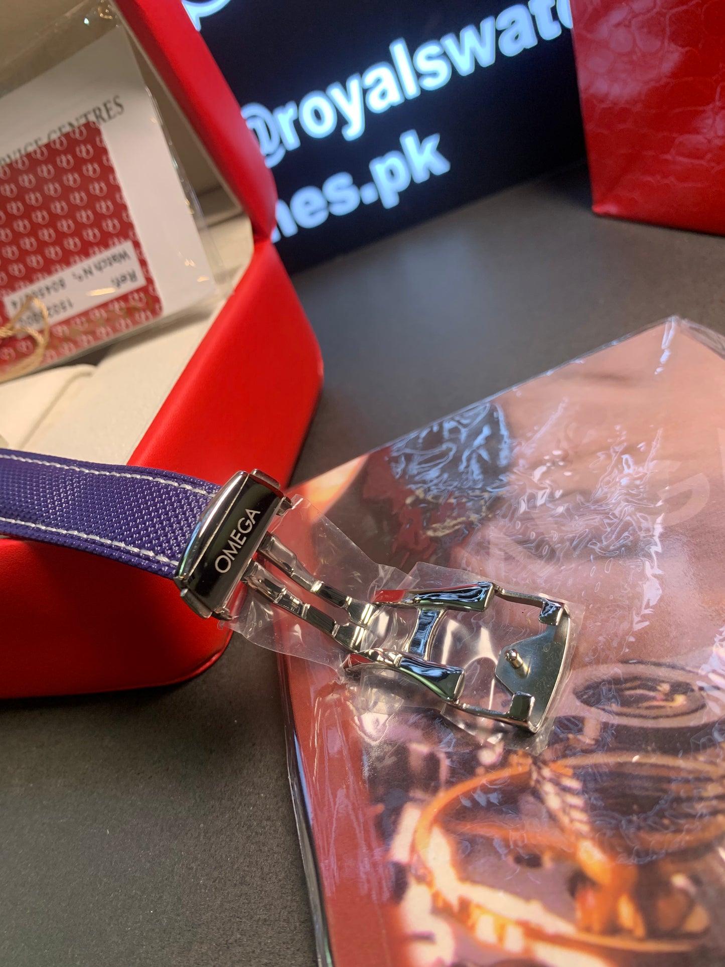 Omega Speedmaster Silver Snoopy Award Blue Strap 42mm