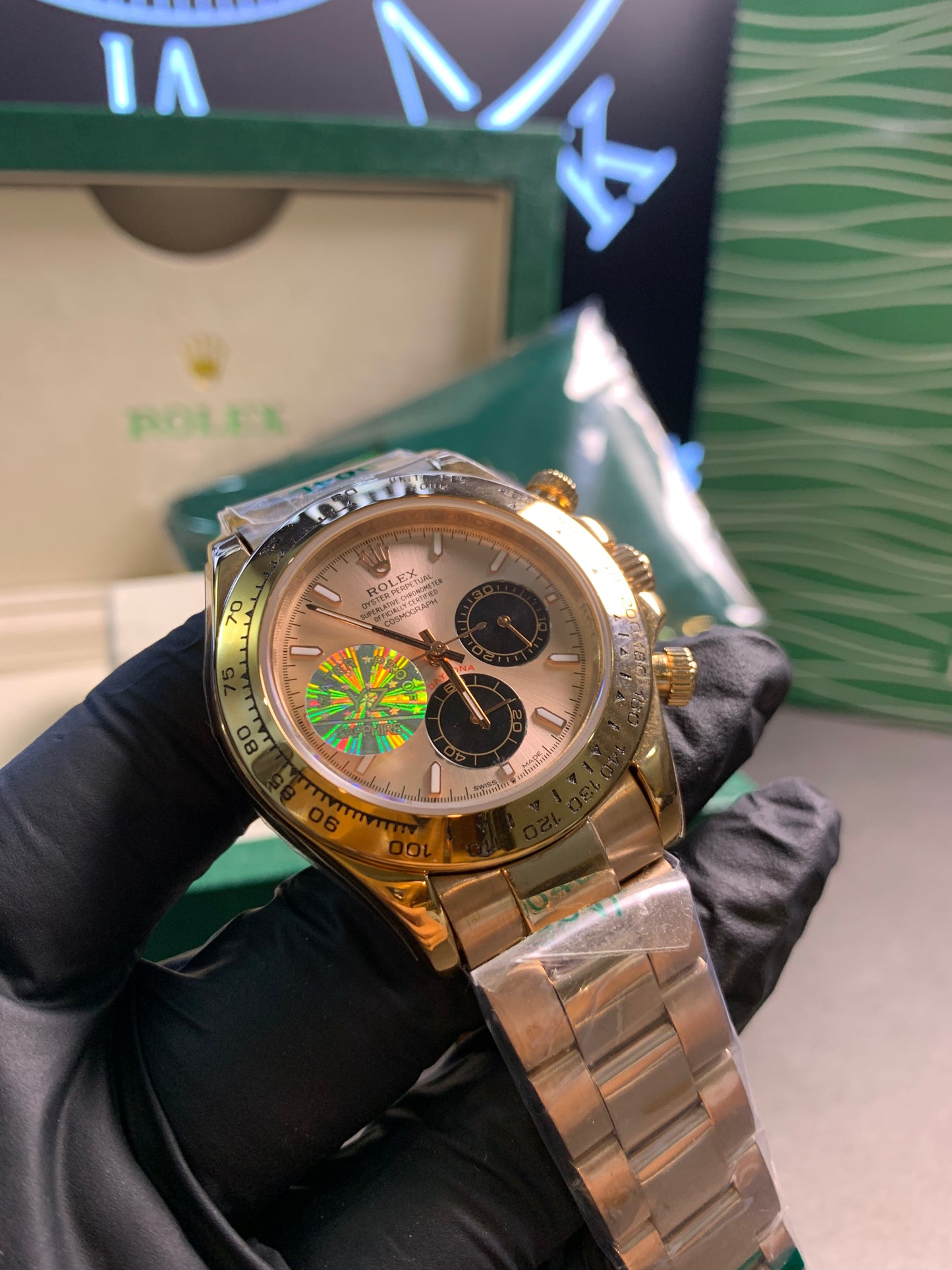 RLX Daytona Full Rose Gold Dial Automatic Chronograph 40mm