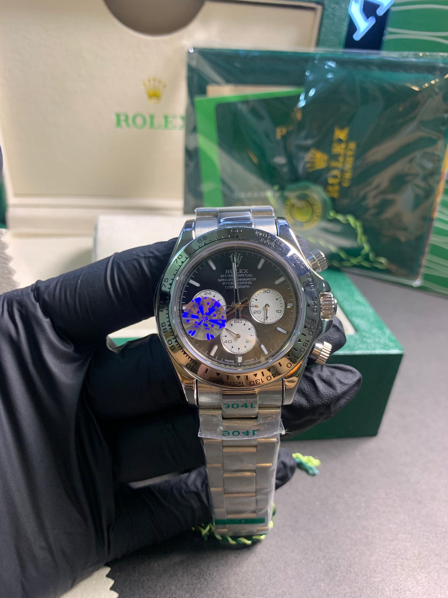 RLX Daytona Silver Chain Automatic Chronograph 40mm