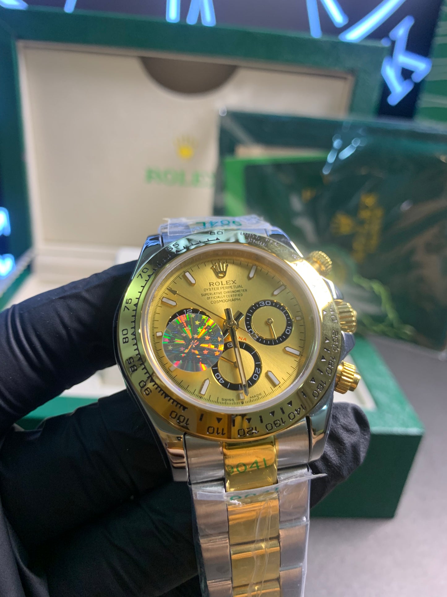 RLX Daytona Two-Tone Chain Automatic Chronograph 40mm
