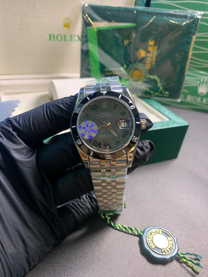 RLX Oyster Date Silver Chain Automatic 41mm ⌚