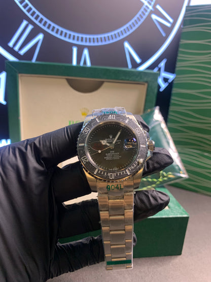 RLX Submariner DIW Carbon Bezel Silver Chain Automatic 41mm