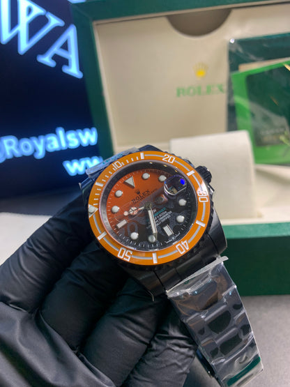 RLX Submariner DIW Carbon Bezel Black Chain Automatic 41mm