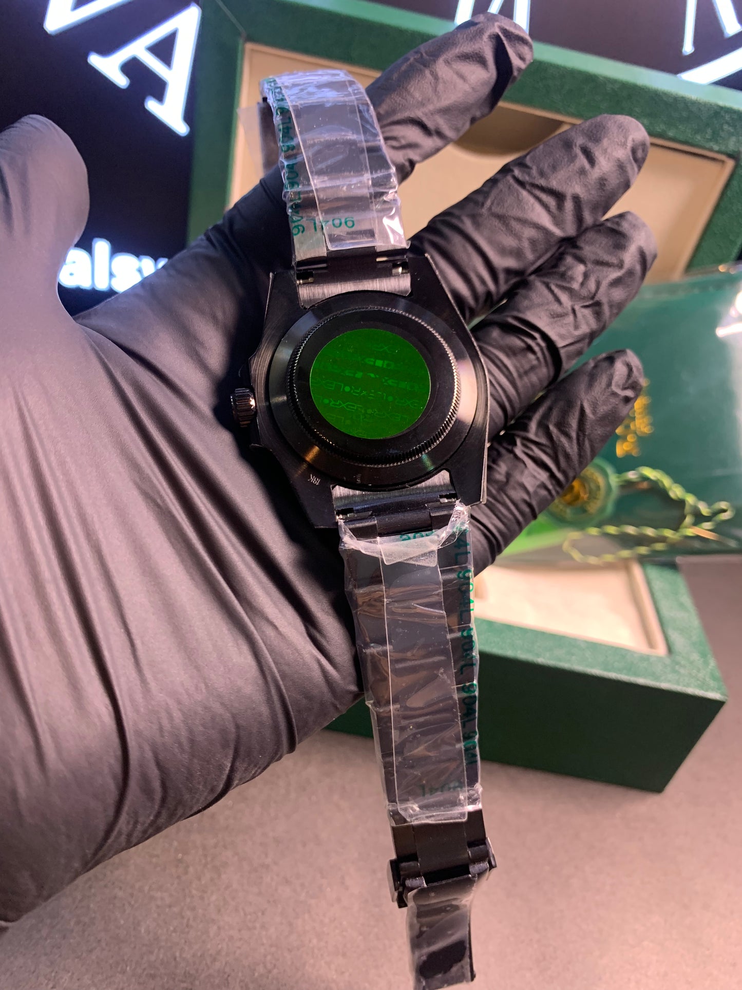 RLX Submariner DIW Carbon Bezel Black Chain Automatic 41mm