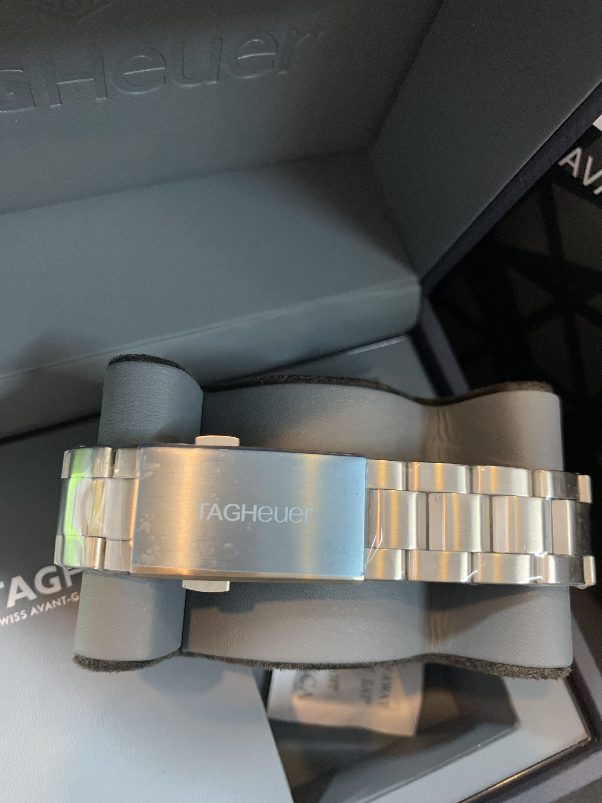 TAG HEUER AUTOMATIC AQUARACER SILVER STAINLESS STEEL BLUE DIAL